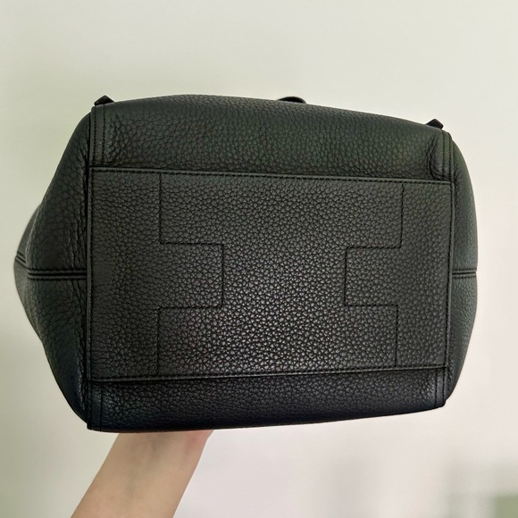 TORY BURCH Half Moon Black Medium Satchel Crossbody Bag - Picture 8 of 16